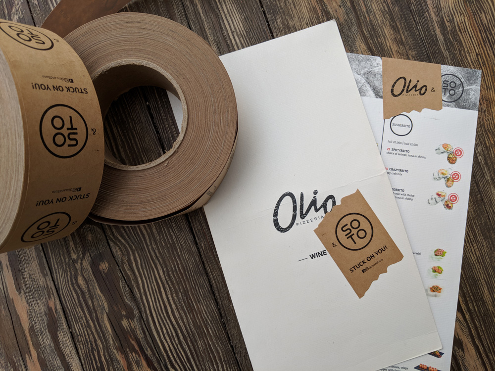 Olio & Soto - Stuck On You - Menu with Stickers