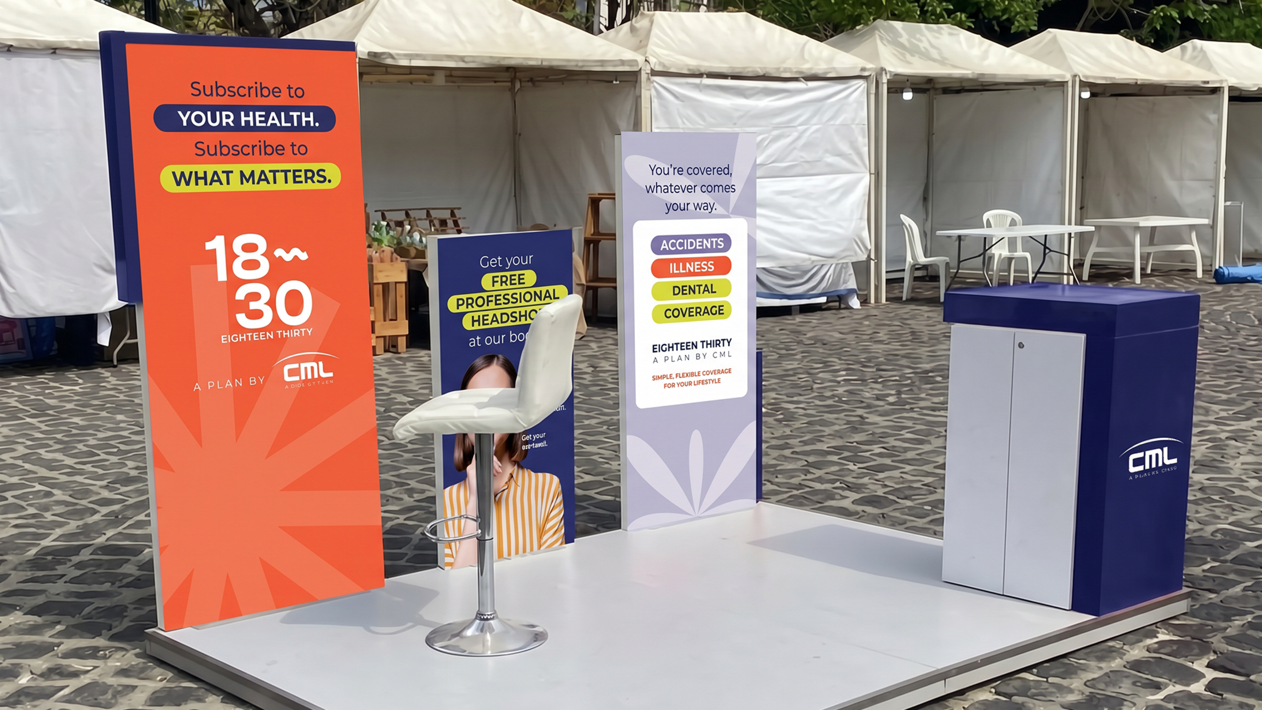 CML 1830 - Outdoor Booth Stand Design - Spearhead Case Study CML 1830 - Outdoor Booth Stand Design - Spearhead Case Study