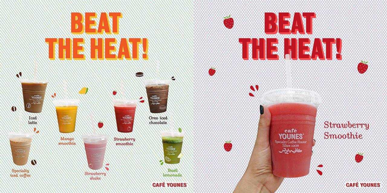 Cafe Younes -Beat The Heat Campaign - Visuals